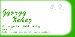 gyorgy nehez business card