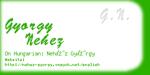 gyorgy nehez business card